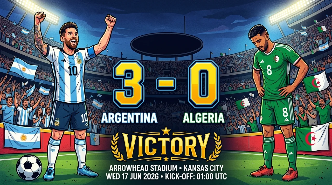 Argentina 3-0 Algeria: Kampreferat