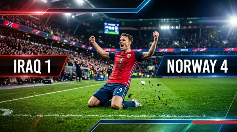 Iraq 1-4 Norway: Kampreferat