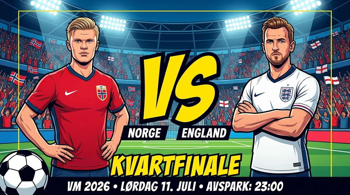 Norge vs England: Drømmen lever i kvartfinalen på VM 2026